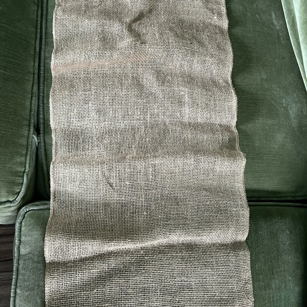 Natural Burlap table runner